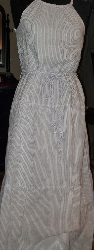 JAPNA Maxi Dress Size Small. Cotton Tiered Skirt